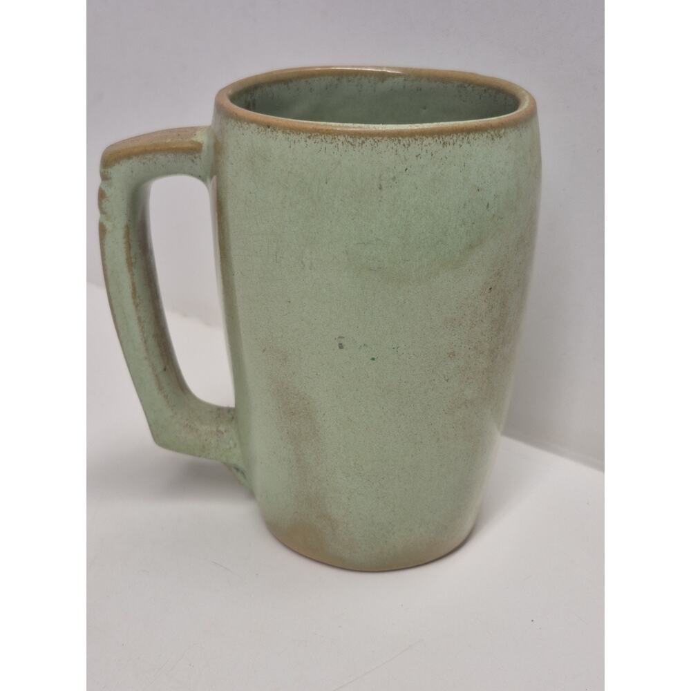 FRANKOMA 5M Pottery Mug Art Green Brown 5.5 inch Cup